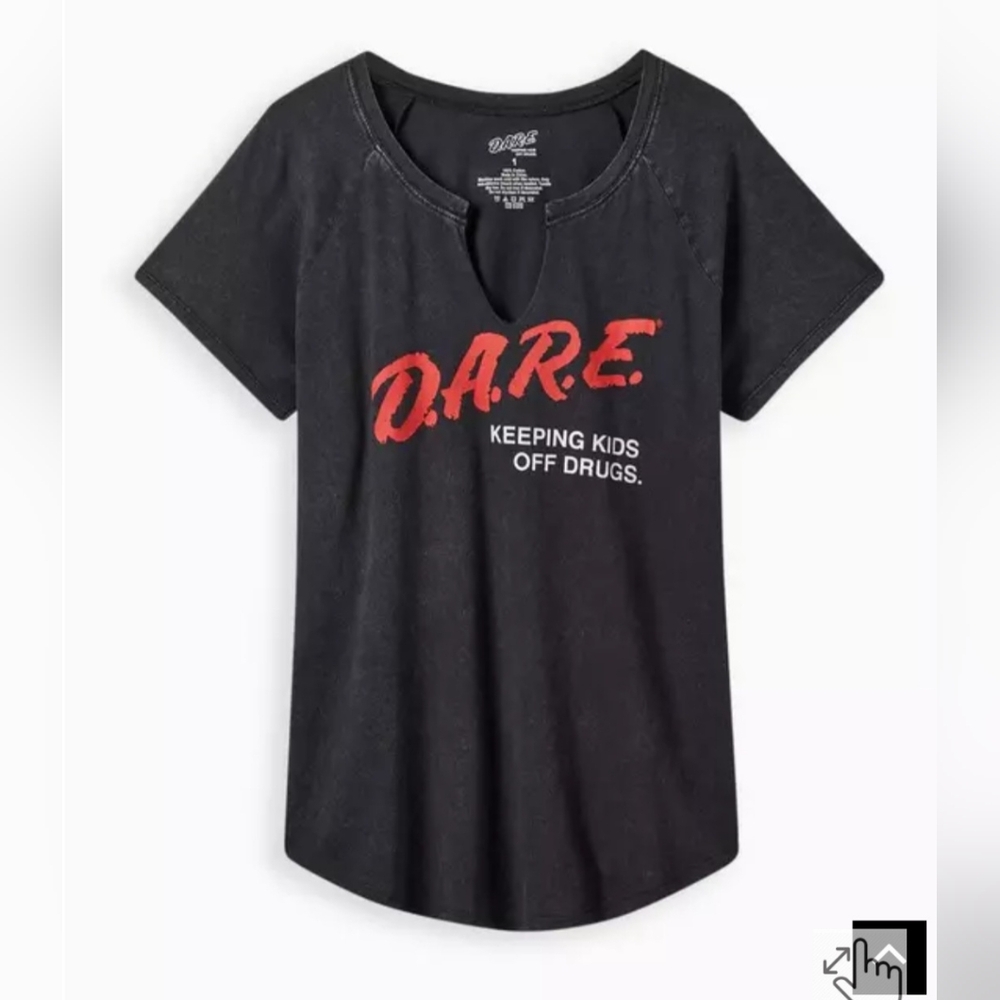 Torrid Black Curved Hem Tees (X 2)